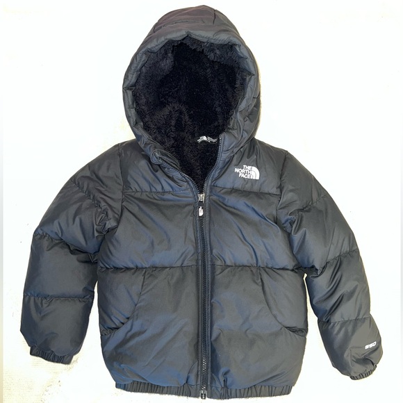 The North Face Moondoggy Hoodie 550 Down & Waterfowl Coat w Sherpa lining Unisex - Picture 2 of 9